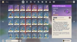 CONTA GENSHIN IMPACT DILUC + ZHONGLI + 6 ARMAS 4*