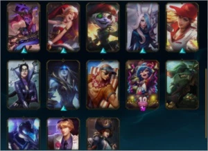 Conta LOL Platina IV MAIN ADC - 47 Campeões - 20 Skins - League of Legends