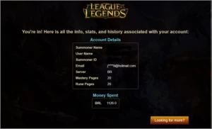 Conta platina 5, 82 skins, all champ vender urgente! - League of Legends LOL
