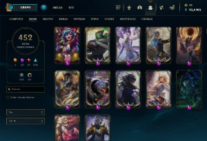 Conta League Of Legends 452 Skins LOL