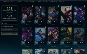 Conta League Of Legends 452 Skins LOL