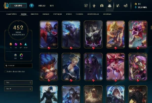 Conta League Of Legends 452 Skins LOL