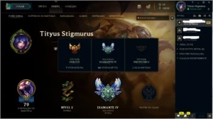 CONTA DIAMANTE 4 - League of Legends LOL