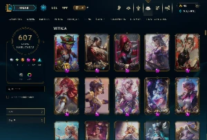 Conta LOL Esmeralda - 607 Skins - 399 EMOTES - Nivel 799 - League of Legends