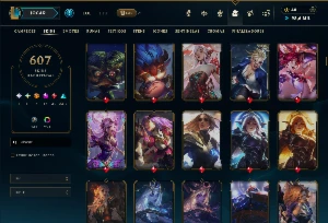 Conta LOL Esmeralda - 607 Skins - 399 EMOTES - Nivel 799 - League of Legends