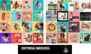 Pack Loja De Roupas Editável Canva - 80 Artes - Serviços Digitais