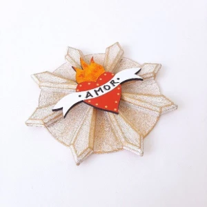 Enfeite Milagro Mexicano - Amor - Artesanato e Personalizados
