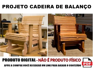 Projeto de Marcenaria para Fazer Cadeira de Balanço