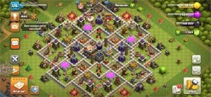 CLASH OF CLANS - CENTRO DE VILA 11 BEM UPADO