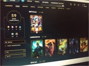 Vendo Conta Diamante com 59 skins - League of Legends LOL