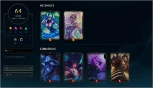 Conta League Of Legends Unranked 64 Skins "FULL" champ LOL