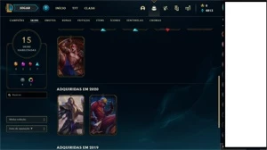 Conta League of Legends Gold 2 + Skin de Lee sin + Shaco LOL
