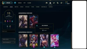 Conta League of Legends Gold 2 + Skin de Lee sin + Shaco LOL