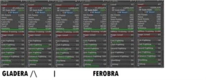 EK 175 GLADERA, RP 135 FEROBRA com varias contas e RK - Tibia