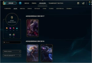 CONTA LEVEL 37 (9 SKINS/36 CAMPEÕES) - League of Legends LOL