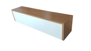 Aparador Freijó e Off White com Gaveta 50x15x15cm - Artesanato e Personalizados