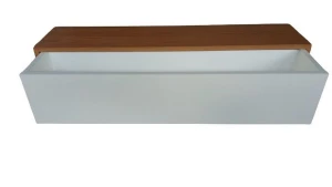 Aparador Freijó e Off White com Gaveta 50x15x15cm - Artesanato e Personalizados