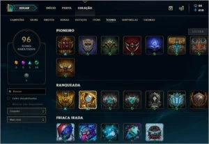 Conta Janna Vitoriosa, Kayle Juíza, 103 campeões quase todos - League of Legends LOL