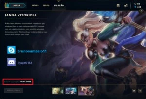 Conta Janna Vitoriosa, Kayle Juíza, 103 campeões quase todos - League of Legends LOL