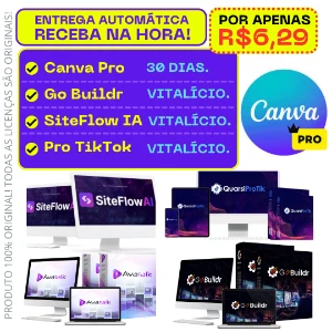 [Promoção] Canva Pro + Go Buildr + SiteFlow IA + Pro TikTok - Others