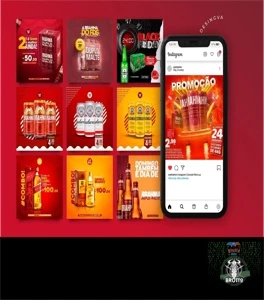 Pack Artes Mídias Sociais Bebidas Cervejaria Editáveis - Serviços Digitais