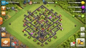 Centro de Vila 9 Rushado!! - Clash of Clans