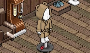 Roupão teddy bear - Habbo