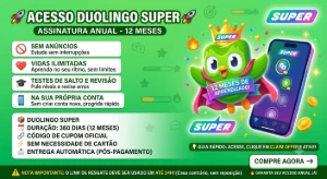 Duolingo Super - 12 Meses | 30D garantia - Assinaturas e Premium