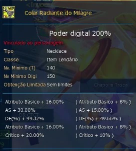 Conta LADMO Server Omegamon - Apollomon - Digimon Masters Online