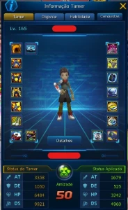 Conta LADMO Server Omegamon - Apollomon - Digimon Masters Online