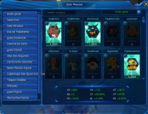 Conta LADMO Server Omegamon - Apollomon - Digimon Masters Online