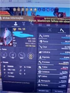 conta black desert SA com guerreiro 59 + traje