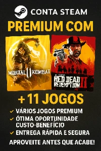 Conta steam: red dead 2, mortal Kombat 11 + 15 jogos, online - Outros