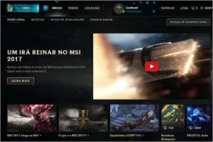 Conta com 150+ Skins + 132 Heróis League of Legends LOL