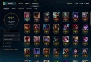 GOLD_SKIN VITORIOSA_KAYLE JUIZA_RAMMUS REI_35 SKINS_101CHAMP - League of Legends LOL