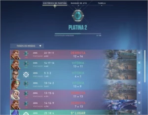 Conta de Valorant Platina 2