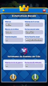 conta clash royale upada