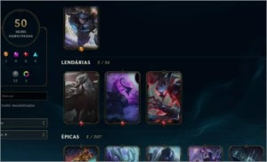Conta Gold 1, muitos champs - League of Legends LOL