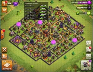 clash of clans cv10 praticamente full!!BARATO LEIA DESCRIÇÃO