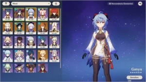 IMPERDIVEL AR 55 Ganyu, Venti, Diluc, Mona e mais - Genshin Impact