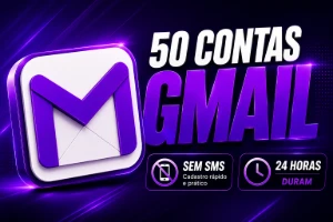 Gmail 50 contas duram 24 horas sem SMS - Emails