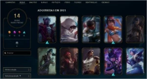 Conta com 1 game da md10, plat 3 que terminou a season d2. - League of Legends LOL