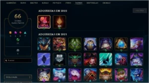Conta com 1 game da md10, plat 3 que terminou a season d2. - League of Legends LOL