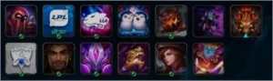 Conta com 1 game da md10, plat 3 que terminou a season d2. - League of Legends LOL