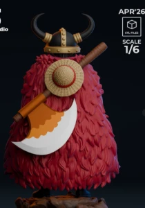 Luffy Elbaf 3d stl - Impressão 3D e STL