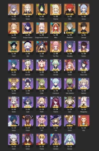 Genshin Ar59: Ganyu C1 Bis, Yae Miko C2 Bis, Nilou Bis E + - Genshin Impact
