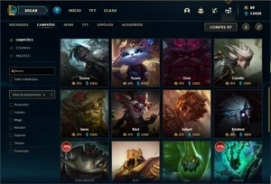 Conta ouro 4 com 130 Champs e 161 Skins + 5 Ultimates - League of Legends LOL