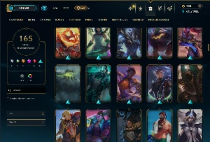 Prata 4 com TODOS os Champs e 165 Skins ( JG / ADC / MID ) - League of Legends LOL