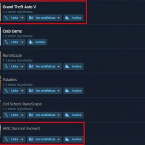 Conta steam com GTA V e ARK