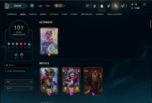 Ferro 2 com TODOS os Champs e 101 Skins ( SUP / ADC ) - League of Legends LOL